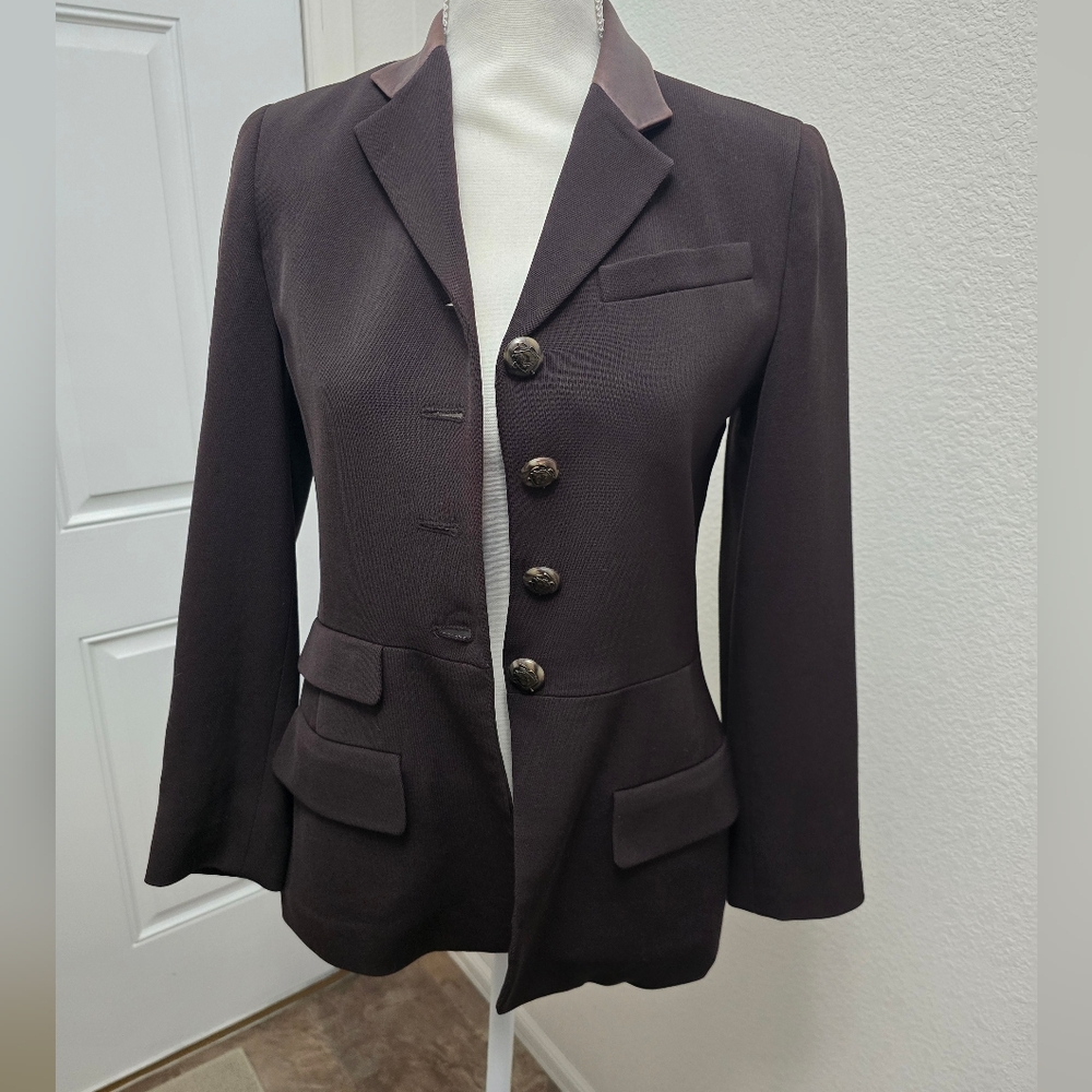 Ralph lauren brown blazer 2P  with xsmall cache brand  pants.